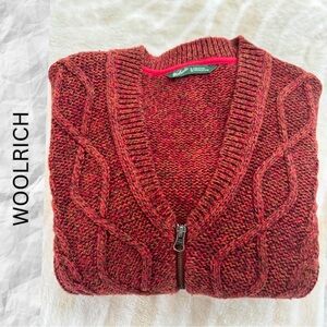 {Woolrich} COTTON Blend Zipped Cardigan